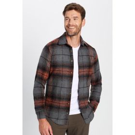 Tudors Slim Fit Dar Kesim Kareli Kışlık Oduncu Erkek Gömlek