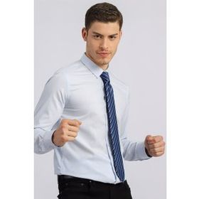 Tudors Slim Fit Dar Kesim Küçük Yaka Düz Erkek Gömlek