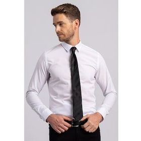 Tudors Slim Fit Dar Kesim Küçük Yaka Düz Erkek Gömlek