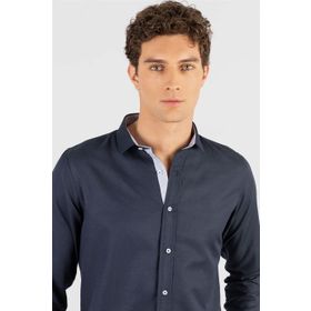 Tudors Slim Fit Dar Kesim Oxford Spor Beyaz Erkek Gömlek