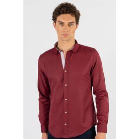 Tudors Slim Fit Dar Kesim Oxford Spor Beyaz Erkek Gömlek