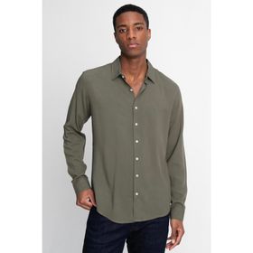 Tudors Slim Fit Dar Kesim Uzun Kol Dökümlü Viskon Şık Erkek Gömlek