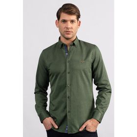 Tudors Slim Fit Dar Kesim Uzun Kol Poplin Oxford Erkek Gömlek