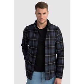 Tudors Slim Fit Kışlık Oduncu Kareli Erkek Gömlek