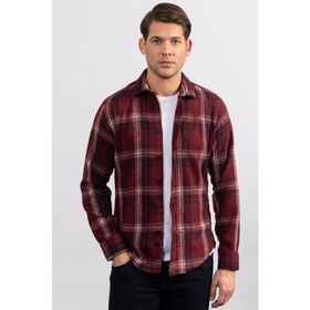 Tudors Slim Fit Kışlık Oduncu Kareli Erkek Gömlek