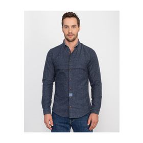Tudors Slim Fit Mavi Erkek Gömlek