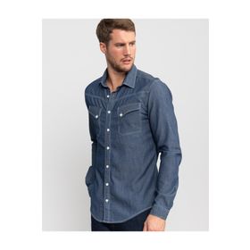 Tudors Slim Fit Mavi Erkek Gömlek