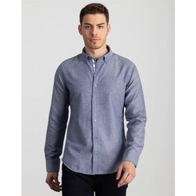 Tudors Slim Fit Mavi Erkek Gömlek
