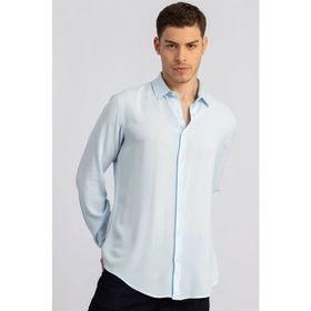Tudors Slim Fit Mavi Erkek Gömlek
