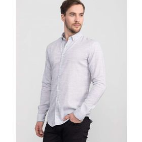 Tudors Süper Slim Fit Likralı Beyaz Gömlek