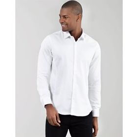 Tudors Süper Slim Fit Likralı Beyaz Gömlek