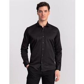Tudors Süper Slim Fit Likralı Beyaz Gömlek