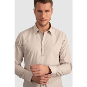 Tudors Terry Cotton Slim Fit Dar Kesim Turkuaz Erkek Gömlek