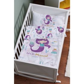 Tuğba Kuğu For Baby Serisi Mor Deniz Kızı 60x100 cm Anne Yanı Beşik Nevresim Takımı