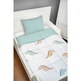 Tuğba Kuğu Iconic Serisi Renkli Dinozorlar 95x145 cm Bebek Yorgan Seti