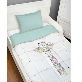 Tuğba Kuğu Iconic Serisi Renkli Zürafa 95x145 cm Bebek Yorgan Seti