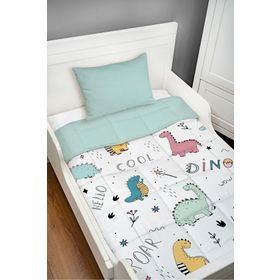 Tuğba Kuğu Iconic Serisi Şirin Dinozorlar 95x195 cm Montessori Yorgan Seti