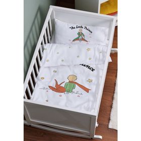 Tuğba Kuğu Pure Baby Serisi Tilki Ve Küçük Prens 60x100 cm Anne Yanı Beşik Nevresim Takımı