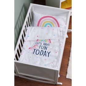 Tuğba Kuğu Pure Baby Serisi Unicorn Fun 60x100 cm Anne Yanı Beşik Nevresim Takımı