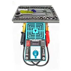 Tuğra 6-12-24 V 40 Parça Mini Lokma Seti 200 Amper Akü Test Cihazı