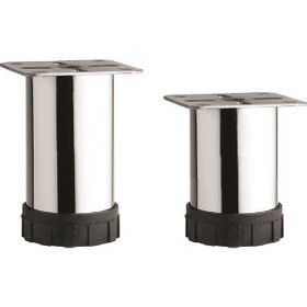 Tuğra Ayarlanabilir Pingolu Krom Metal 4'lü 12 cm Mobilya Dolap Ayağı