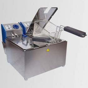 Tuğra Elektrikli 2X2500 W 3+3 Litre 1/3' Çift Gastronom Küvetli Fritöz