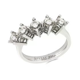 Tuğrul Altın 0.13 ct Pırlanta Beş Taş Yüzük