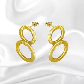 Tuğrul Altın T003386 Altın Tasarım Küpe