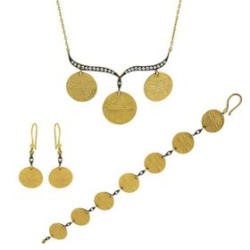 Tuğrul Altın T008118 Altın Üçlü Set