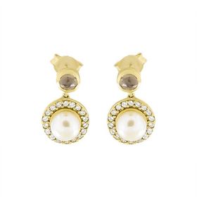 Tuğrul Altın T010547 Altın İnci Küpe