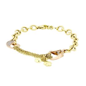 Tuğrul Altın T011075 Taşlı Altın Bileklik
