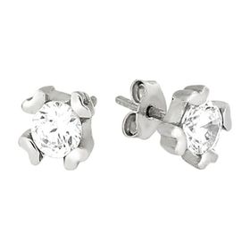 Tuğrul Altın T014038 Altın Tektaş Küpe