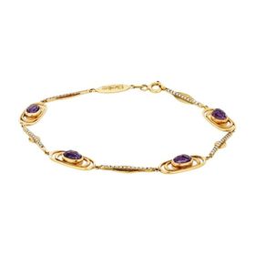 Tuğrul Altın T016077 Taşlı Altın Bileklik