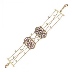 Tuğrul Altın T016139 Taşlı Altın Bileklik
