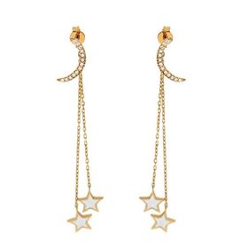 Tuğrul Altın T023629 Altın Sallantılı Küpe