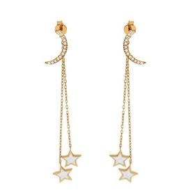 Tuğrul Altın T023629 Altın Sallantılı Küpe