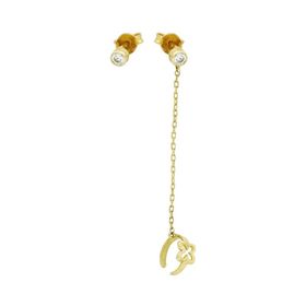 Tuğrul Altın T023630 Altın Küpe