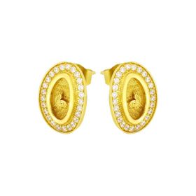 Tuğrul Altın T023899 22 Ayar Taşlı Altın Küpe
