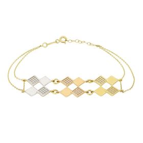 Tuğrul Altın T026567 Taşlı Altın Bileklik