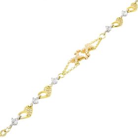 Tuğrul Altın T028591 Taşlı Altın Bileklik