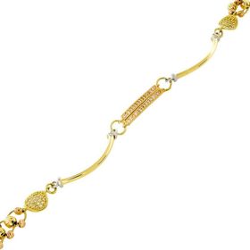 Tuğrul Altın T028605 Taşlı Altın Bileklik