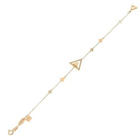 Tuğrul Altın T031471 Taşlı Altın Bileklik