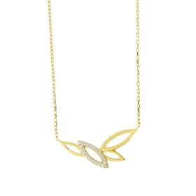 Tuğrul Altın T031868 Taşlı Altın Kolye
