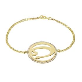 Tuğrul Altın T035603 Taşlı Altın Bileklik