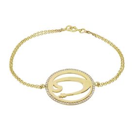 Tuğrul Altın T035603 Taşlı Altın Bileklik