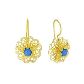 Tuğrul Altın T036477 Altın Çiçek Küpe