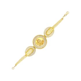 Tuğrul Altın T043554 Osmanlı Tuğralı Altın Bileklik