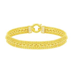 Tuğrul Altın T044017 Taşlı Altın Bileklik
