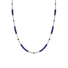 Tuğrul Altın T046627 Altın Safir Taşlı Kolye