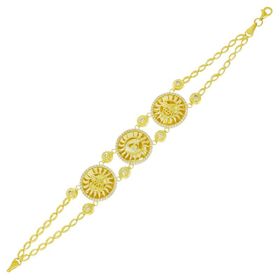 Tuğrul Altın T048610 Osmanlı Tuğralı Altın Bileklik